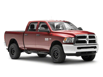Barricade 5-Inch Oval Straight End Side Step Bars; Gloss Black (10-24 RAM 3500 Crew Cab)