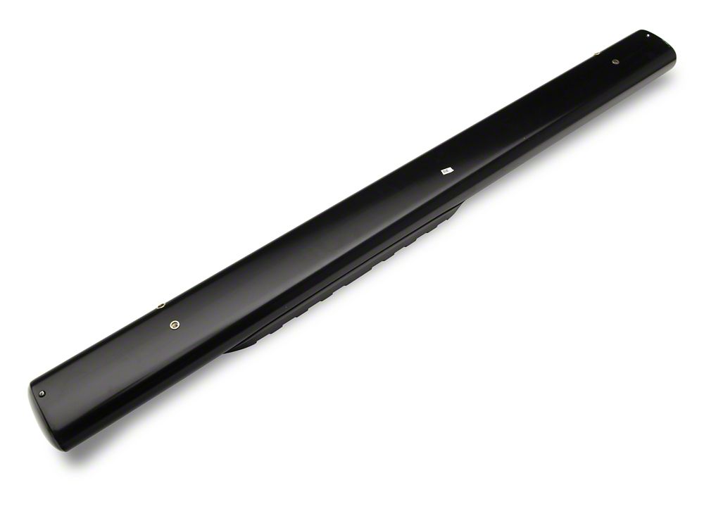 Barricade 5-Inch Oval Straight End Side Step Bars; Gloss Black (10-24 RAM 3500 Regular Cab)