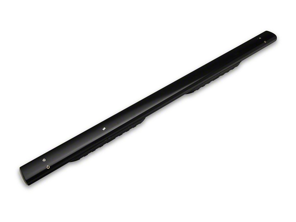 Barricade 5-Inch Oval Straight End Side Step Bars; Gloss Black (03-09 RAM 3500 Quad Cab)
