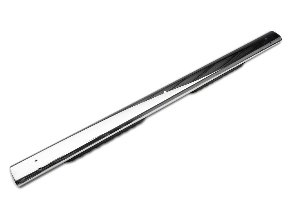 Barricade 5-Inch Oval Straight End Side Step Bars; Stainless Steel (03-09 RAM 3500 Quad Cab)