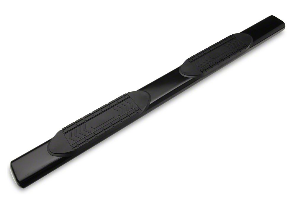 Barricade 6-Inch Oval Straight End Side Step Bars; Black (03-09 RAM 3500 Quad Cab)