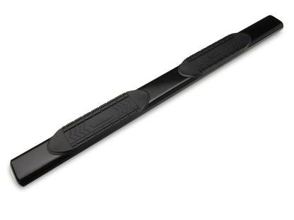 Barricade 6-Inch Oval Straight End Side Step Bars; Black (03-09 RAM 3500 Quad Cab)