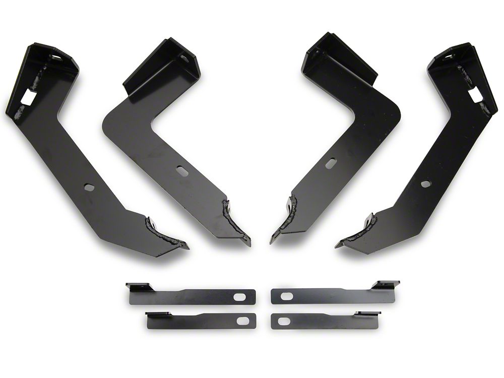 Barricade 6-Inch Oval Straight End Side Step Bars; Black (03-09 RAM 3500 Quad Cab)