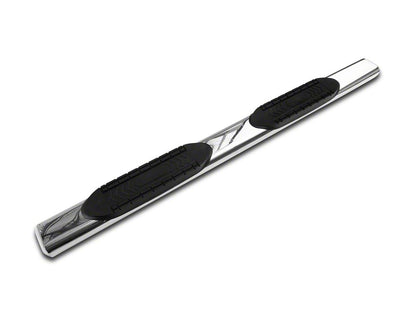 Barricade 6-Inch Oval Straight End Side Step Bars; Stainless Steel (03-09 RAM 3500 Quad Cab)