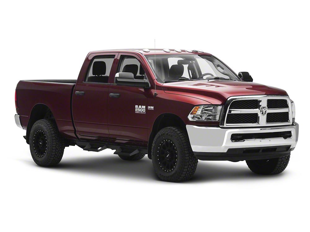 Barricade Canyon Drop Steps; Textured Black (10-25 RAM 3500 Crew Cab)