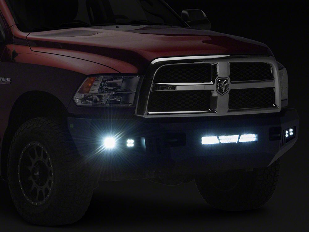 Barricade HD Front Bumper with LED Fog Lights and 20-Inch LED Light Bar (10-18 RAM 3500)