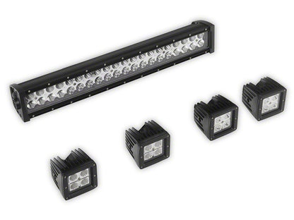 Barricade HD Front Bumper with LED Fog Lights and 20-Inch LED Light Bar (10-18 RAM 3500)