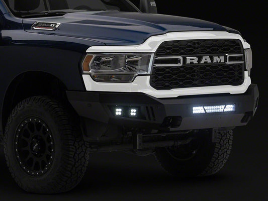 Barricade HD Front Bumper with LED Fog Lights and 20-Inch LED Light Bar (19-26 RAM 3500)