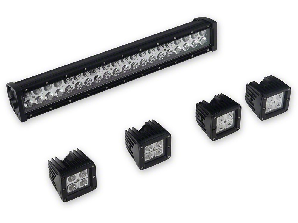 Barricade HD Front Bumper with LED Fog Lights and 20-Inch LED Light Bar (19-26 RAM 3500)