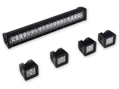 Barricade HD Front Bumper with LED Fog Lights and 20-Inch LED Light Bar (19-26 RAM 3500)