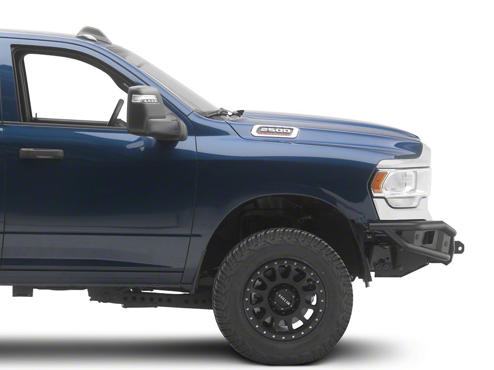 Barricade HD4 Tubular Front Bumper with LED Fog Lights (19-26 RAM 3500)