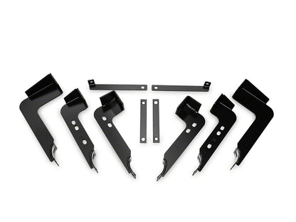 Barricade 4-Inch Oval Straight End Side Step Bars; Black (07-14 Silverado 3500 HD Crew Cab)