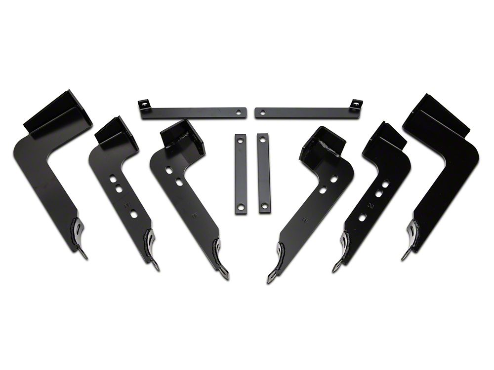Barricade 4-Inch Oval Straight End Side Step Bars; Stainless Steel (07-14 Silverado 3500 HD Extended Cab)