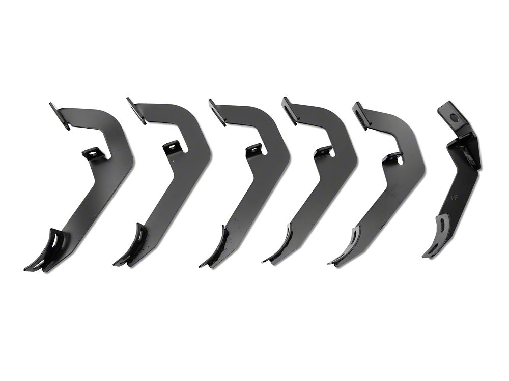 Barricade 4-Inch Oval Straight End Side Step Bars; Rocker Mount; Stainless Steel (07-19 Silverado 3500 HD Crew Cab)