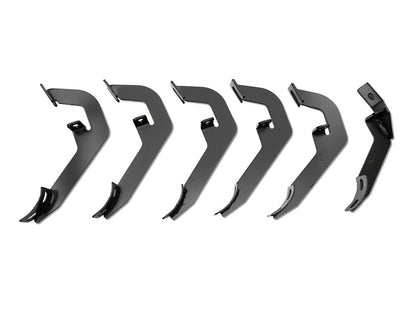 Barricade 4-Inch Oval Straight End Side Step Bars; Rocker Mount; Stainless Steel (07-19 Silverado 3500 HD Crew Cab)
