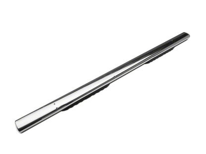 Barricade 5-Inch Oval Straight End Side Step Bars; Rocker Mount; Stainless Steel (07-19 Silverado 3500 HD Crew Cab)