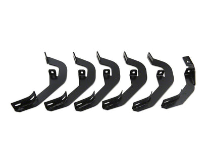 Barricade 6-Inch Oval Straight End Side Step Bars; Rocker Mount; Stainless Steel (07-19 Silverado 3500 HD Crew Cab)