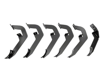 Barricade 4-Inch Oval Straight End Side Step Bars; Rocker Mount; Stainless Steel (07-19 Silverado 3500 HD Extended/Double Cab)