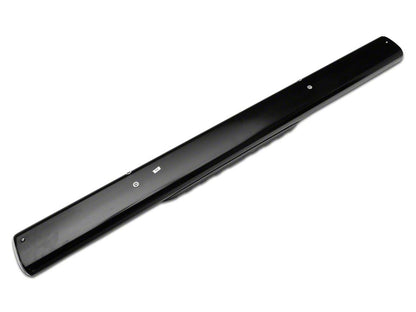Barricade 5-Inch Oval Straight End Side Step Bars; Rocker Mount; Black (07-19 Silverado 3500 HD Regular Cab)