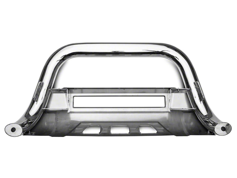 Barricade 3.50-Inch Bull Bar with Skid Plate and 20-Inch LED Light Bar; Stainless Steel (11-19 Silverado 3500 HD)