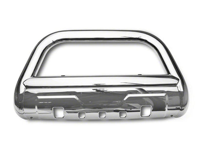 Barricade 3.50-Inch Oval Bull Bar with Skid Plate; Stainless Steel (11-19 Silverado 3500 HD)