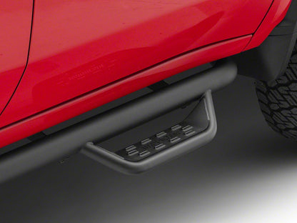 Barricade Tubular Drop Steps; Fine Textured Black Finish (20-25 Silverado 3500 HD Crew Cab)