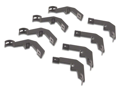 Barricade Tubular Drop Steps; Fine Textured Black Finish (20-25 Silverado 3500 HD Crew Cab)