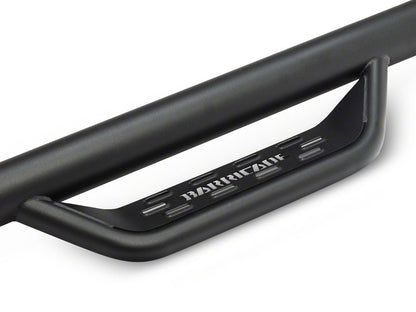 Barricade Tubular Drop Steps; Fine Textured Black Finish (20-25 Silverado 3500 HD Crew Cab)