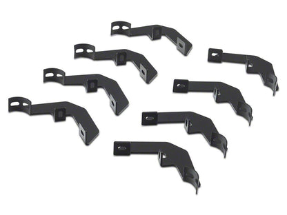 Barricade Tubular Drop Steps; Fine Textured Black Finish (20-25 Silverado 3500 HD Double Cab)