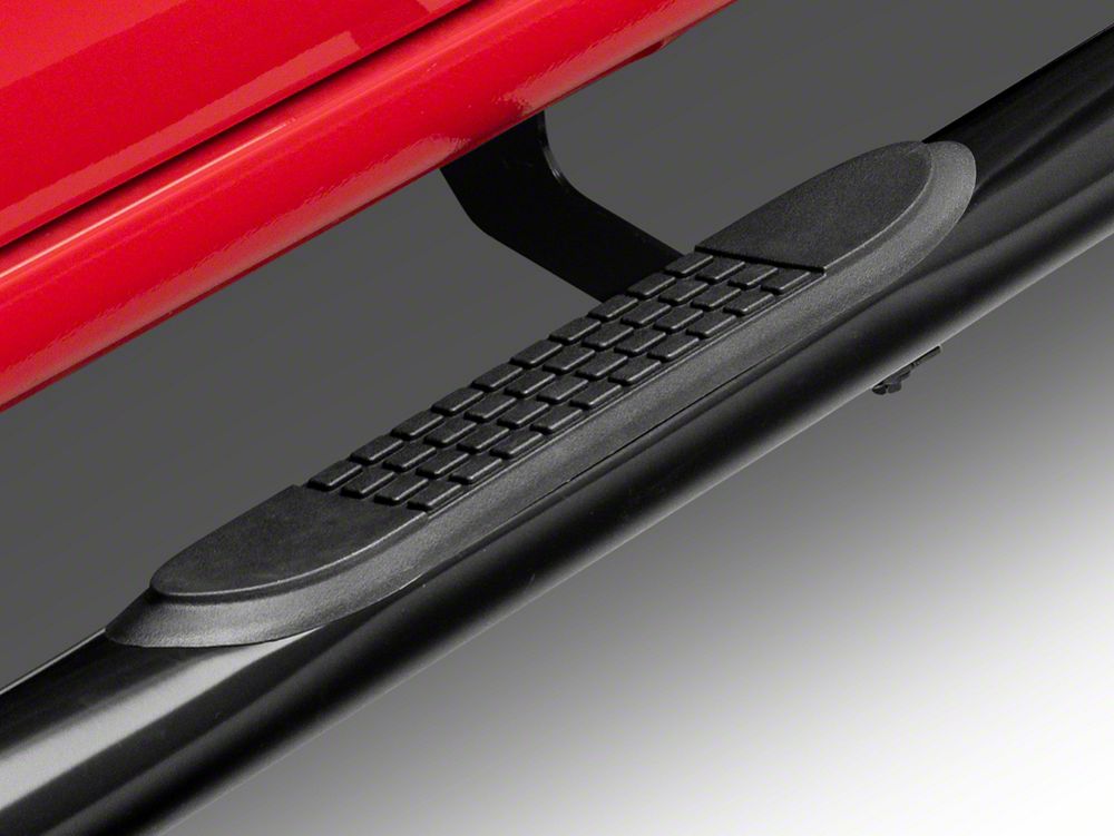 Barricade 3-Inch Side Step Bars; Black (20-25 Silverado 3500 HD Crew Cab)