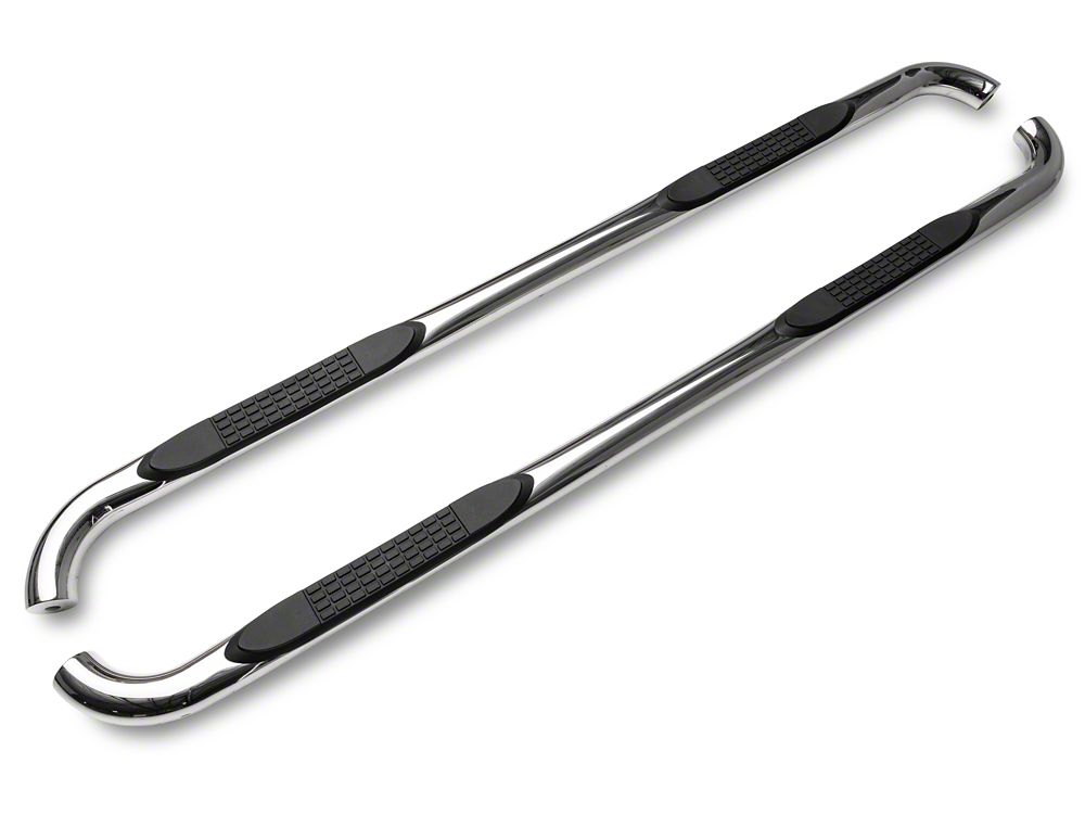 Barricade 3-Inch Side Step Bars; Stainless Steel (20-25 Silverado 3500 HD Crew Cab)