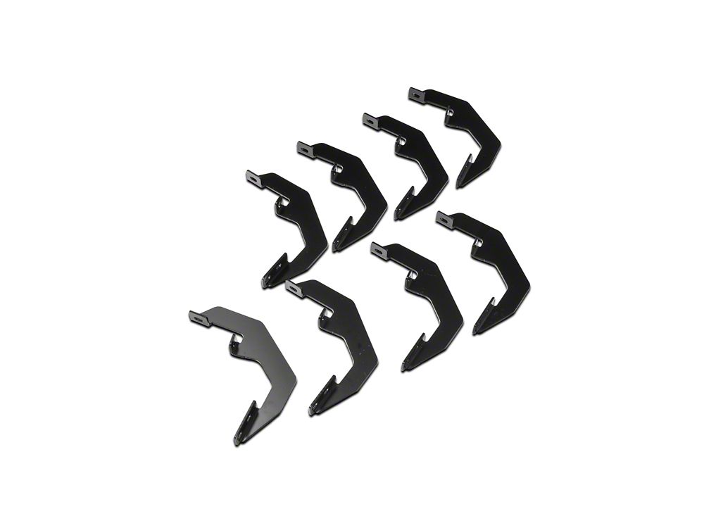 Barricade 5-Inch Oval Bent End Side Step Bars; Black (20-25 Silverado 3500 HD Crew Cab)