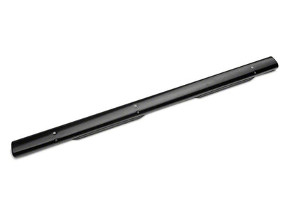 Barricade 5-Inch Oval Straight End Side Step Bars; Black (20-25 Silverado 3500 HD Double Cab)