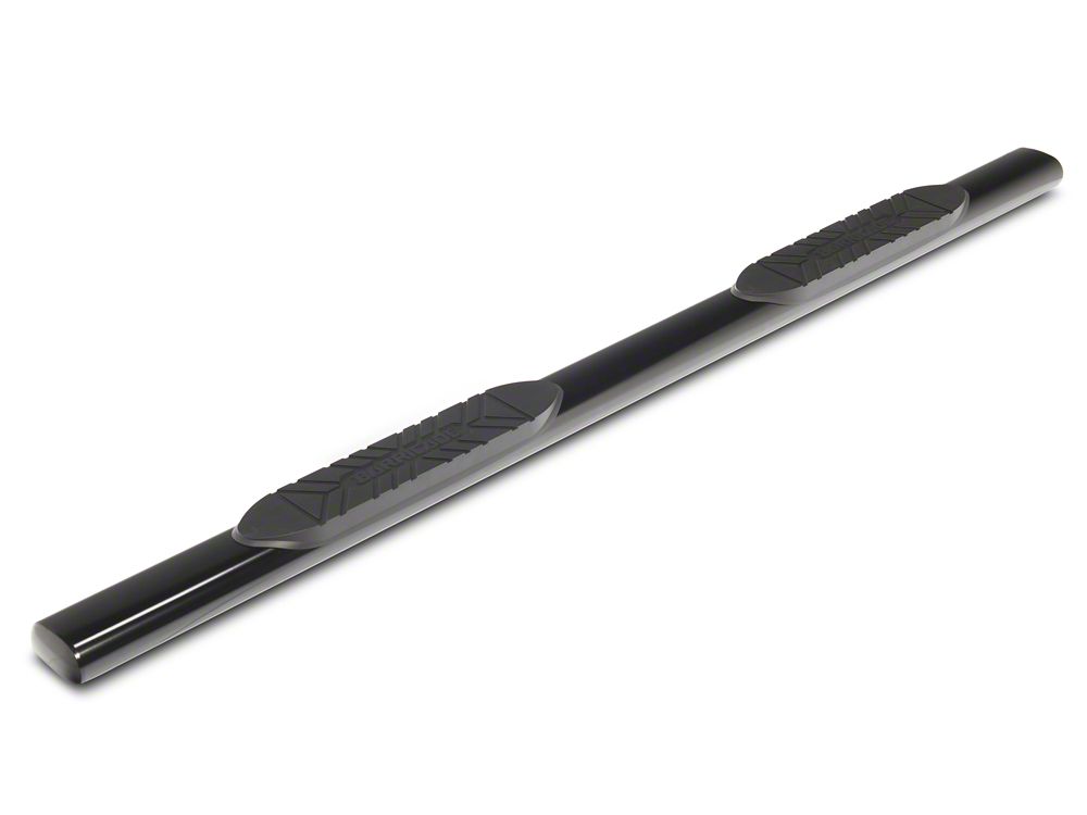 Barricade E-Series 5-Inch Oval Straight Side Step Bars; Black (20-25 Silverado 3500 HD Crew Cab)