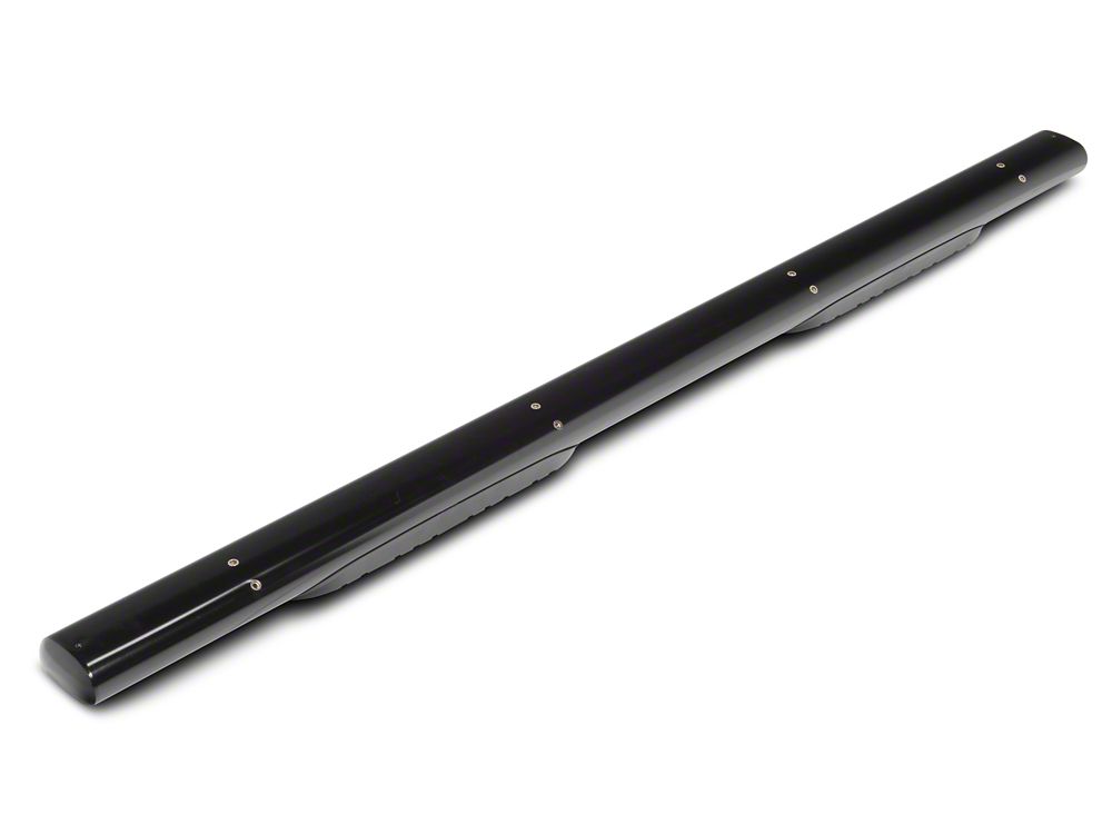 Barricade E-Series 5-Inch Oval Straight Side Step Bars; Black (20-25 Silverado 3500 HD Crew Cab)