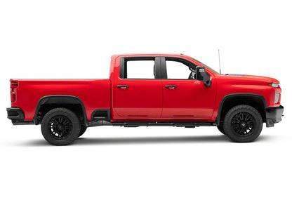 Barricade E-Series 5-Inch Oval Straight Side Step Bars; Black (20-25 Silverado 3500 HD Crew Cab)