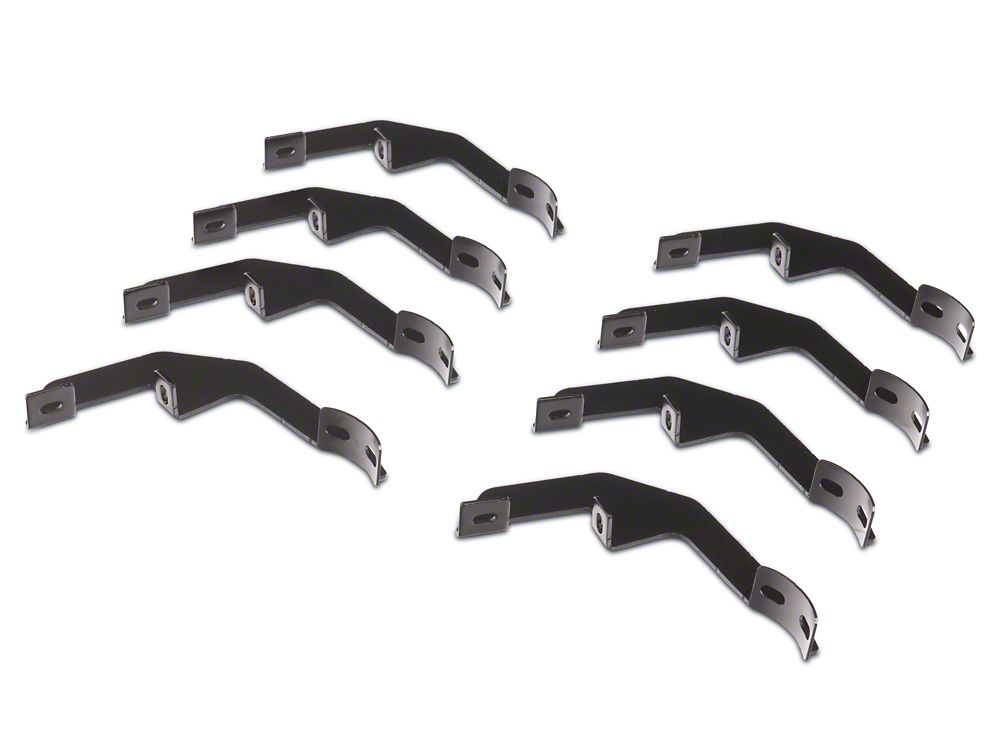 Barricade E-Series Oval Straight Side Step Bars; Black (20-25 Silverado 3500 HD Crew Cab)