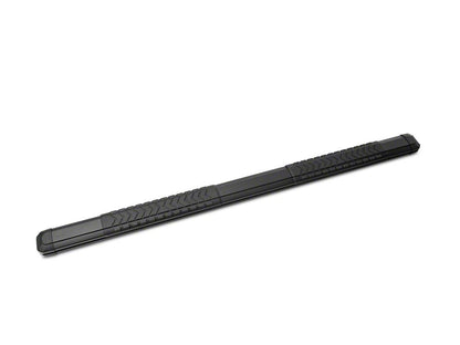 Barricade Saber 5-Inch Aluminum Side Step Bars; Black Cover Plates (20-25 Silverado 3500 HD Crew Cab)