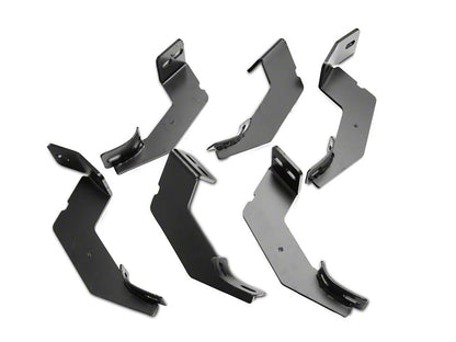 Barricade Saber 5-Inch Aluminum Side Step Bars; Black Cover Plates (20-25 Silverado 3500 HD Double Cab)