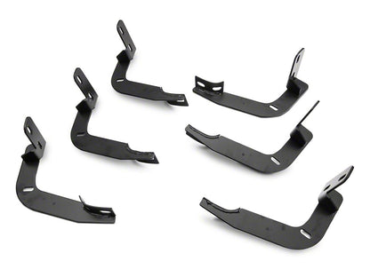 Barricade Saber 5-Inch Aluminum Side Step Bars; Stainless Cover Plates (20-25 Silverado 3500 HD Double Cab)