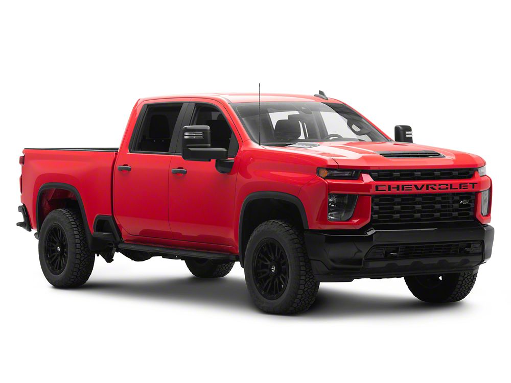 Barricade Formed HD Running Boards; Textured Black (20-25 Silverado 3500 HD Crew Cab)