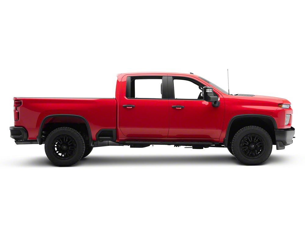 Barricade Formed HD Running Boards; Textured Black (20-25 Silverado 3500 HD Crew Cab)