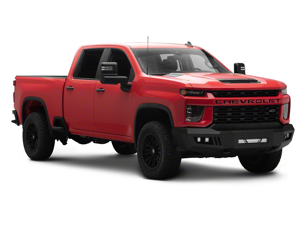 Barricade HD Front Bumper with LED Fog Lights and 20-Inch LED Light Bar (20-23 Silverado 3500 HD)