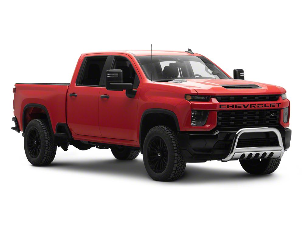 Barricade 3-Inch Bull Bar; Stainless Steel (20-25 Silverado 3500 HD)