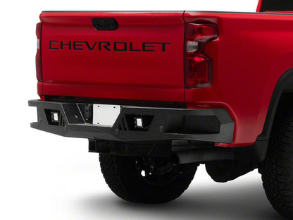 Barricade HD Rear Bumper with LED Fog Lights (20-25 Silverado 3500 HD)