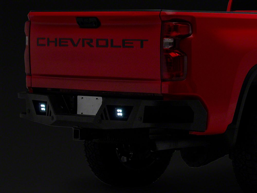 Barricade HD Rear Bumper with LED Fog Lights (20-25 Silverado 3500 HD)