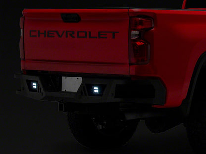 Barricade HD Rear Bumper with LED Fog Lights (20-25 Silverado 3500 HD)