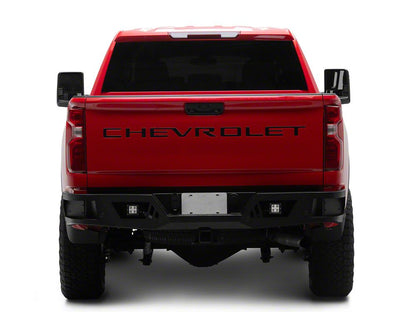 Barricade HD Rear Bumper with LED Fog Lights (20-25 Silverado 3500 HD)