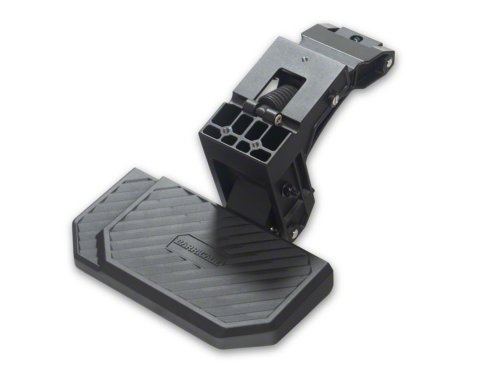 Barricade Manual Corner Bed Step; Black (15-19 Silverado 3500 HD)