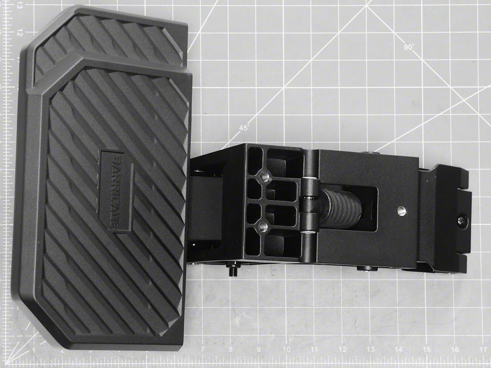 Barricade Manual Corner Bed Step; Black (15-19 Silverado 3500 HD)